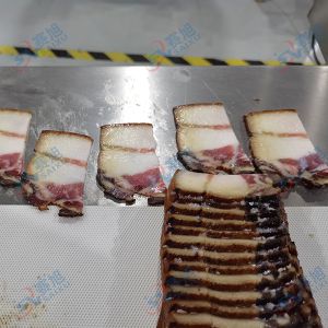多功能熟肉切片機(jī)，切熏肉片厚薄均勻效果贊!